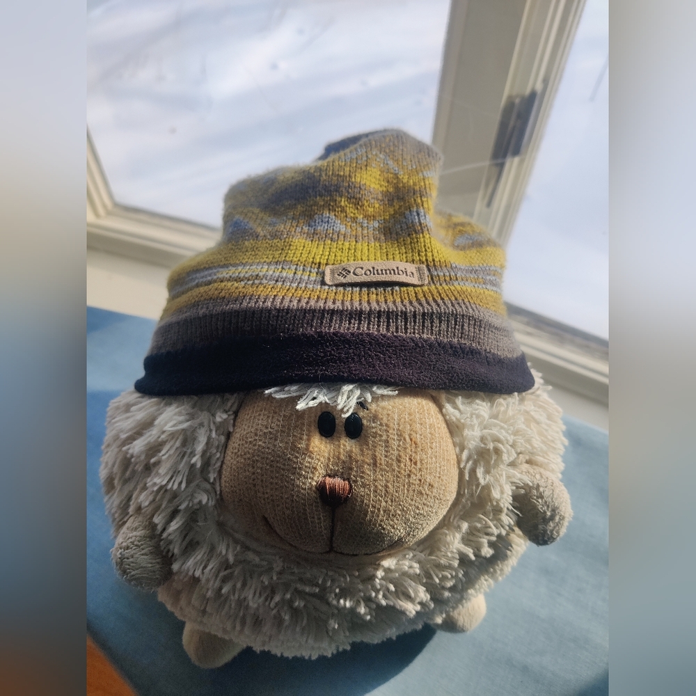 Columbia Striped Yellow and Black Beanie